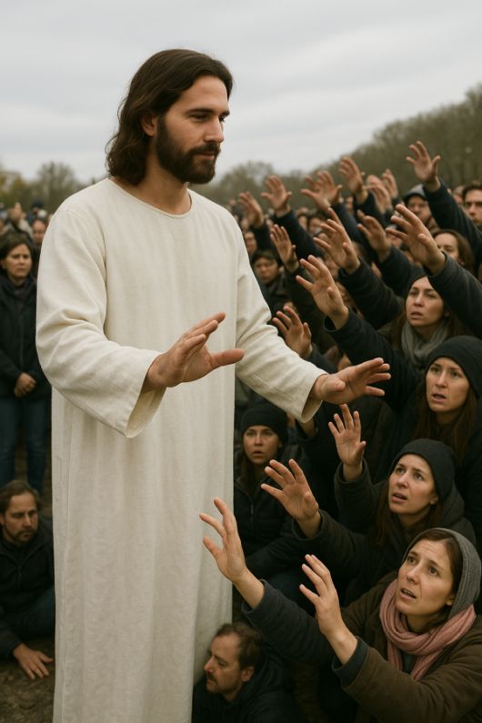 Der Andrang der Menschen zu Jesus