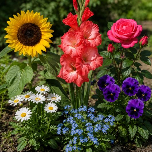 Gespr&auml;ch unter Blumen