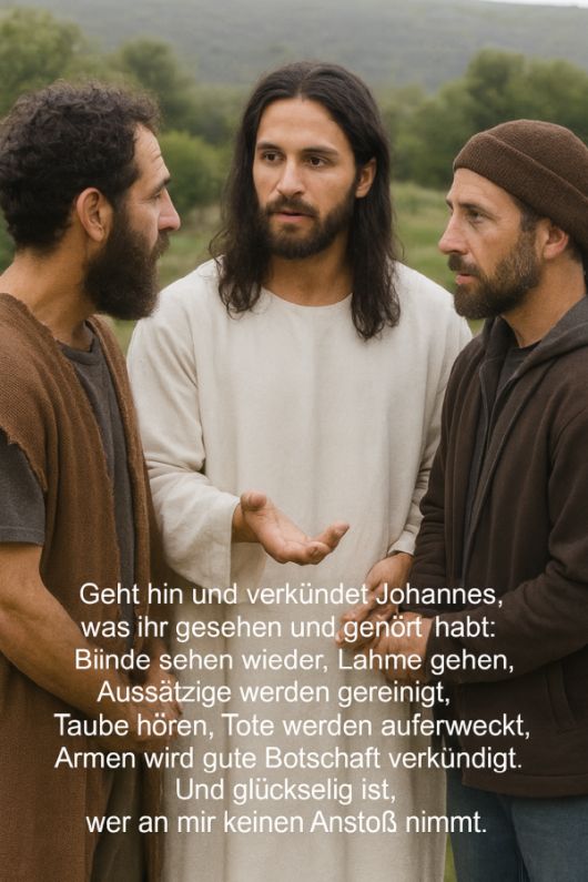 Gl&uuml;ckselig, wer an Jesus nicht unsicher wird