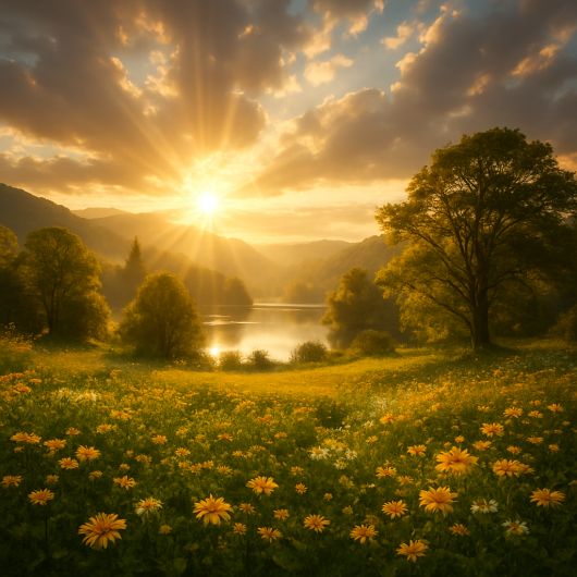 Gottes Licht, Sch&ouml;nheit. Harmonie, Herrlichkeit - spiegelt sich in wundersch&ouml;ner Natur