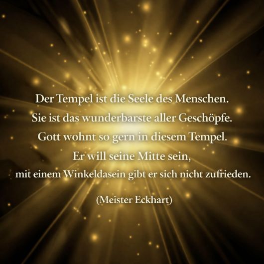 Gott Raum geben in meiner Seele
