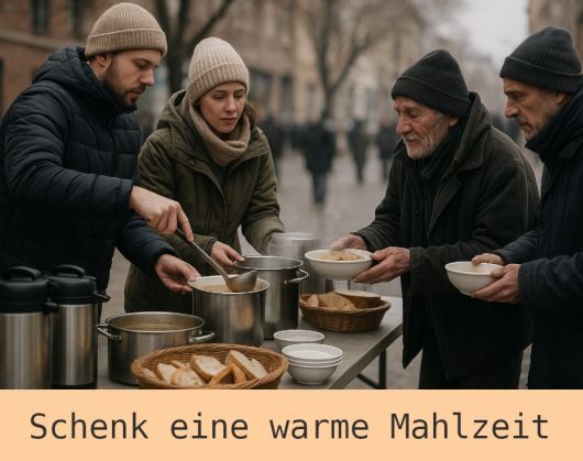 Schenk eine warme Mahlzeit Schenk eine warme Mahlzeit