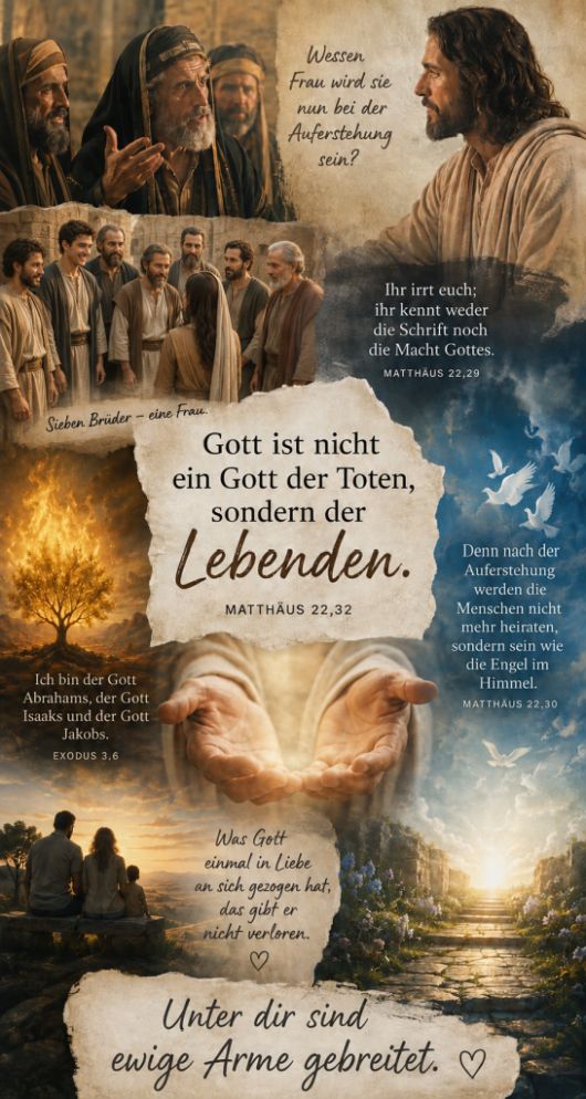 Unter dir sind ewige Arme gebreitet